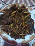 Goreng goreng daging sapi khas bugis