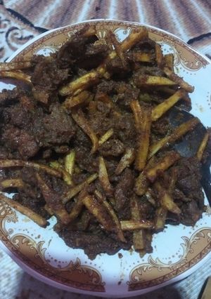Foto resep Goreng goreng daging sapi khas bugis