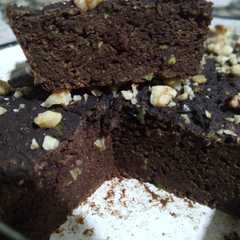 Una foto de Brownie keto