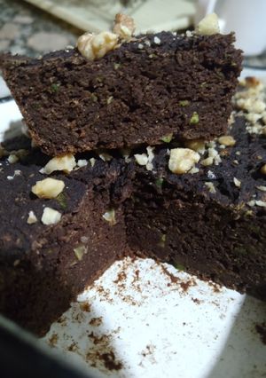 Una foto de Brownie keto