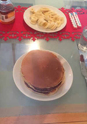 A picture of Breakfast pancakes.