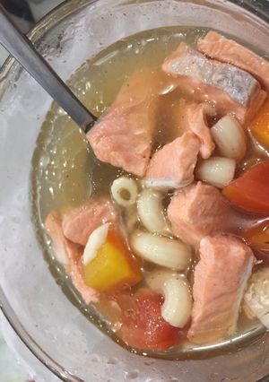 Foto resep Sup salmon sederhana