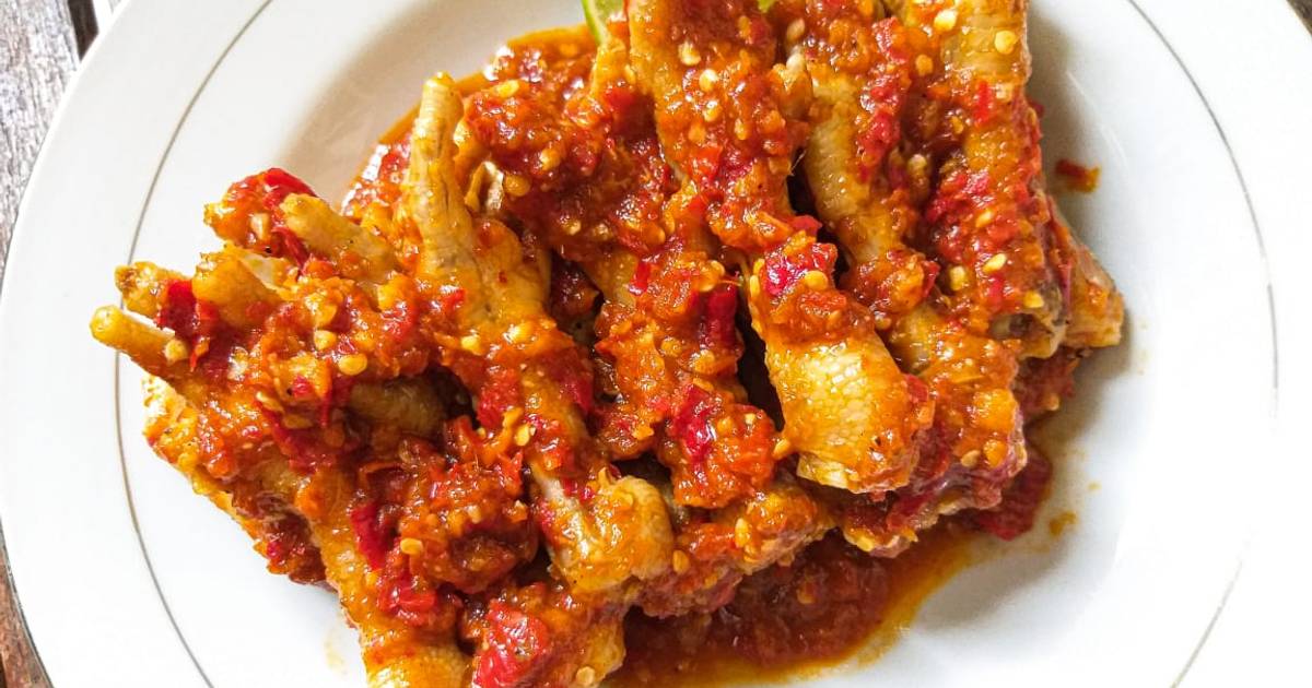 Resep Ceker Pedas Sambal Galak Oleh Priska Koes Cookpad