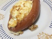 A picture of egg and hotdog