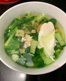 Canh cải thìa trứng muối