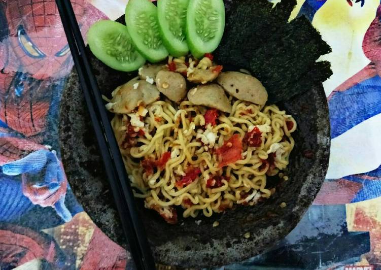 Resep Mie Geprek Sambel Korek 🍝, Menggugah Selera