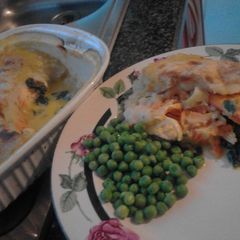 A picture of Creamy fish pie.