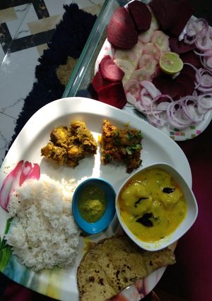A picture of Proper lunch.