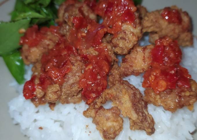 82. Sambal ayam geprek