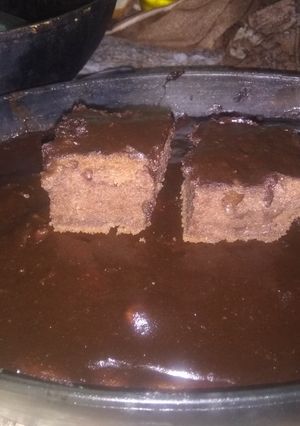صورة لوصفة كيكة الكاكاو وصوص الشوكولاته
