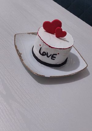 عکسی از دستور مینی کیک ولنتاین