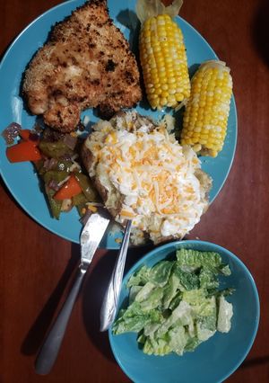A picture of Holmestead Cookin': Breaded Honey Mustard Chicken.