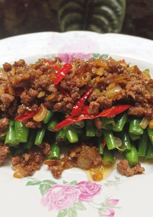 Foto resep Buncis Daging Cincang