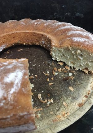 Una foto de Budín de banana y yogurt🍌