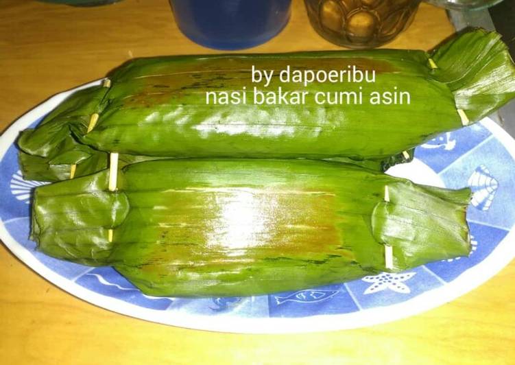 Nasi bakar cumi asin