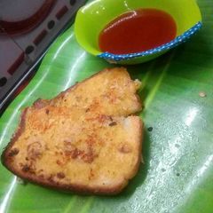 A picture of Garlic besani bread.