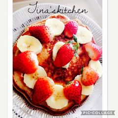 Oats and banana whole wheat pancakes A picture of Oats and banana whole wheat pancakes.