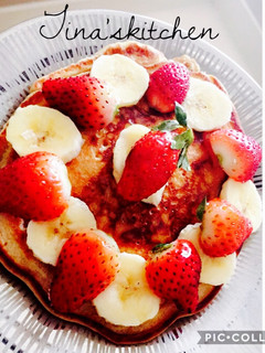 A picture of Oats and banana whole wheat pancakes.