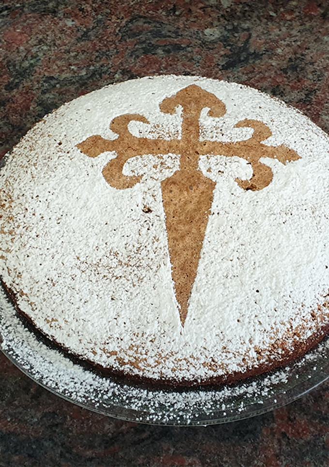 Una foto de Tarta de Santiago