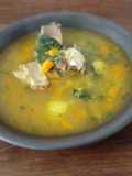 Sopa de acelga con carne