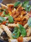 Fideos caseros "garganelli"