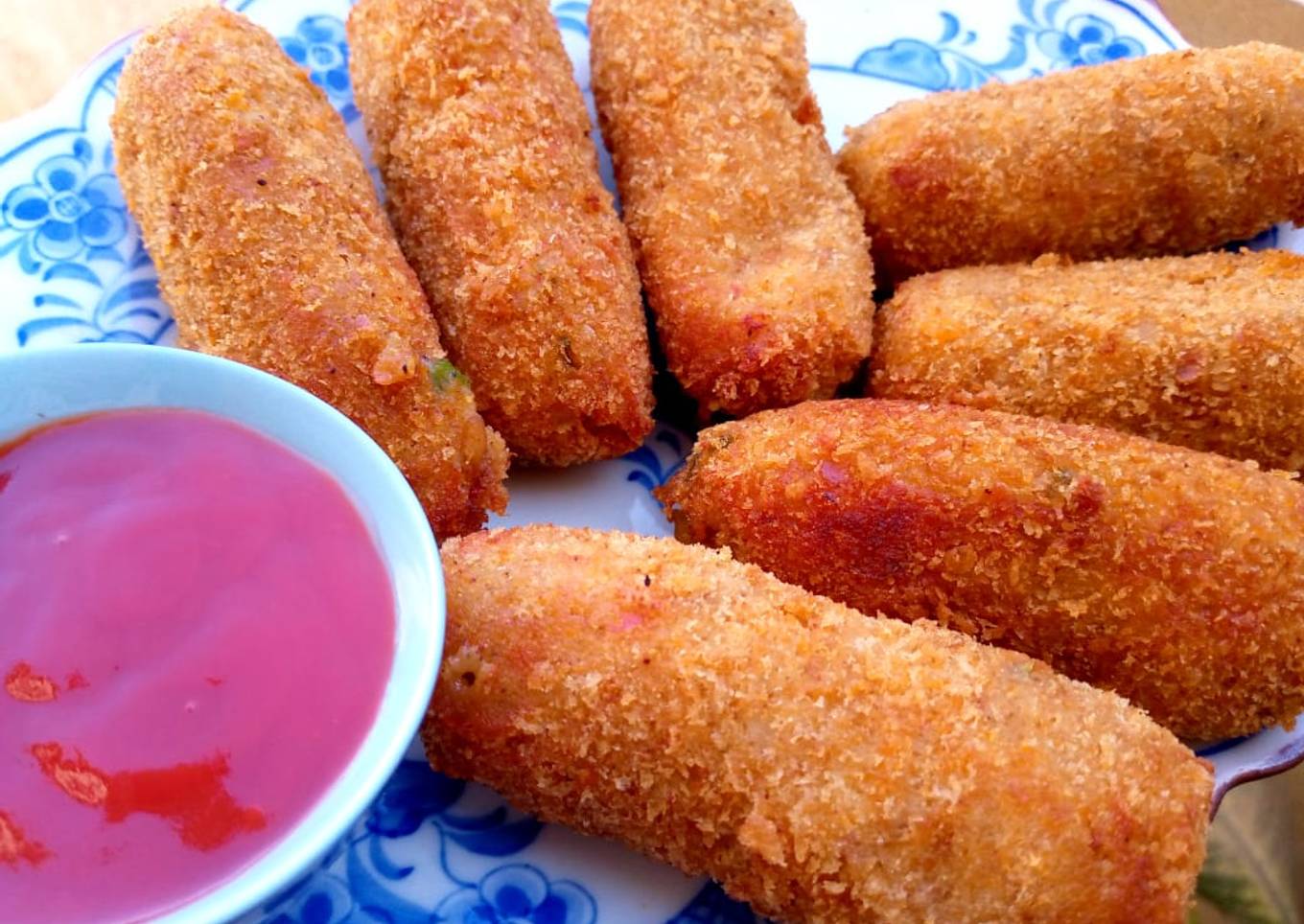 Cheese stuffed chicken kebab