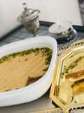 Toasted Milk Basbousa With Cream