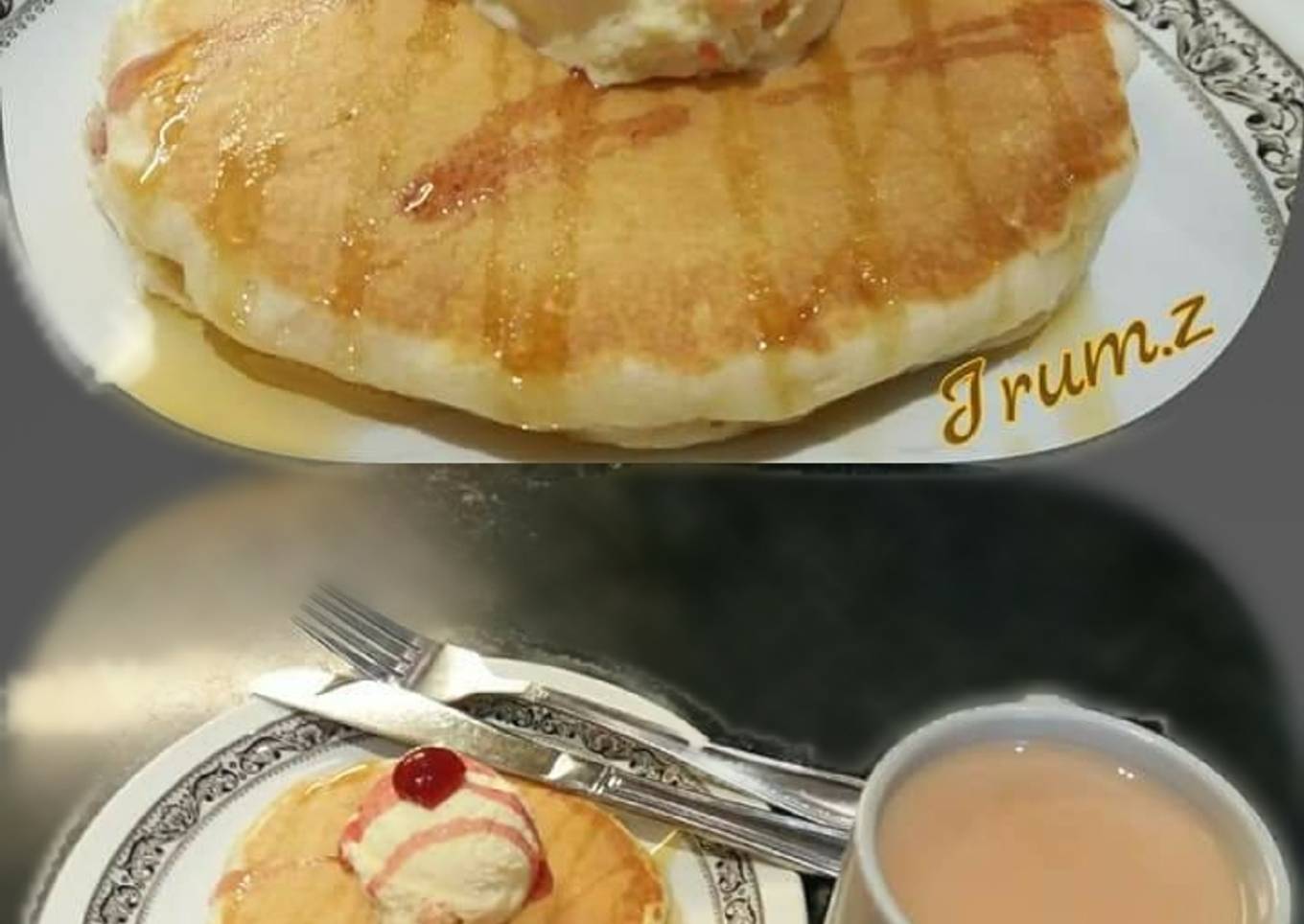 🍳🌯🍽 Light vanilla pancakes 🍽🌯🍳