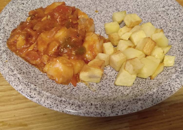 Bacalao al ajoarriero con patatas