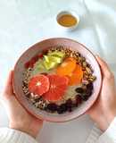 Gachas de quinoa con frutas (sin gluten y sin lactosa)