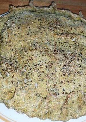 Una foto de Tapa de tarta 100% Harina integral