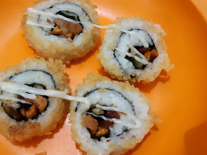 Cara Mudah Menyiapkan Resep Sushi goreng crunchy yang Uenak Anti Ribet, Bisa Manjain Lidah
