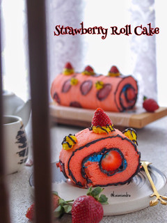 Foto resep Strawberry Roll Cake (Comic Cake)