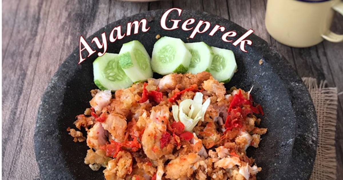 Resep Ayam Geprek Krispi Oleh Pratiwi Pramuharsih Cookpad