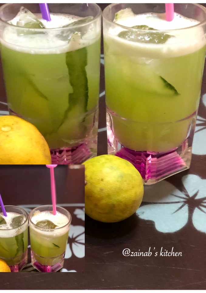 A picture of Cucumber drink🍋🥒.