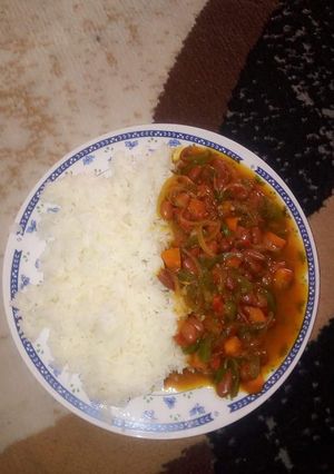 A picture of Rice with Beans.