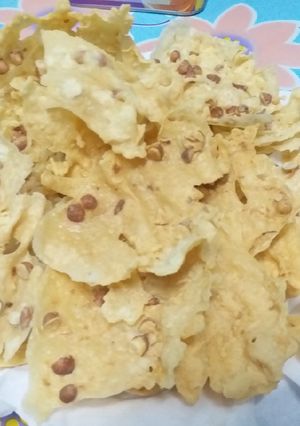 Foto resep Peyek kacang sederhana