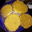 Hamburguesa de garbanzos y jardinera