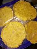 Hamburguesa de garbanzos y jardinera