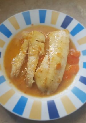 Una foto de Merluza en salsa de zanahoria Fussioncook
