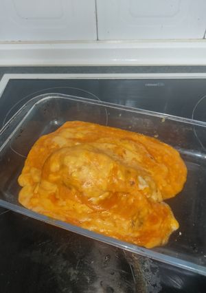 Una foto de Pechugas de Pollo a la Bechamel con Tomate