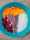 Smoothie bowl de arándanos