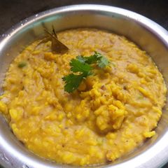 A picture of Moong daal khichdi.