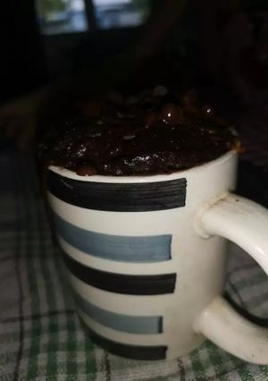 Una foto de Torta de chocolate en taza