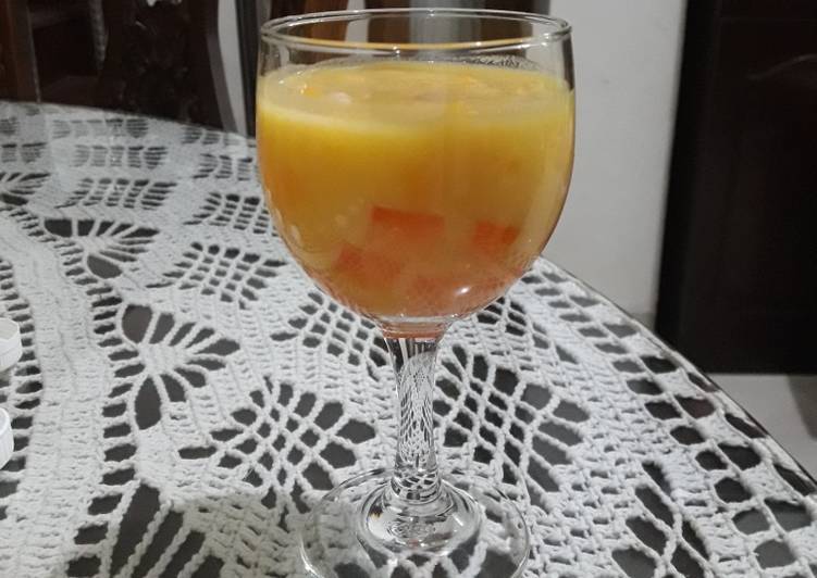 Bagaimana Membuat Mango Jelly Juice Anti Gagal
