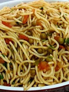 صورة لوصفة معكرونة بالخضار 😋