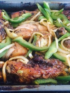 Una foto de Pollo horneado