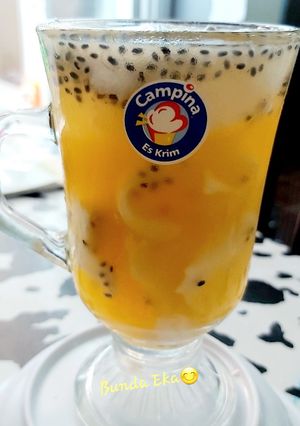 Foto resep Es Jeruk Kelapa Muda 😋😘