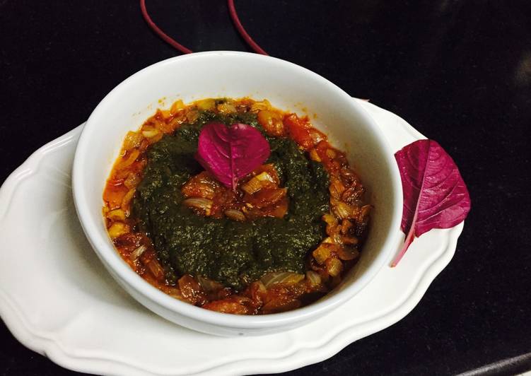 Recipe: Perfect Amaranthus red Chaulai saag