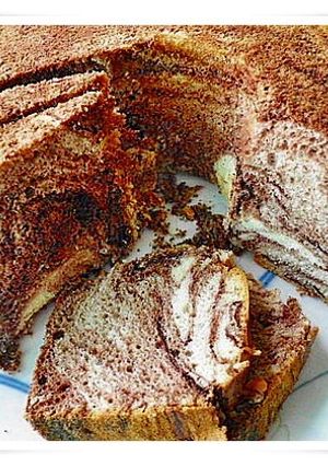 大理石戚風蛋糕 的食譜成品照片